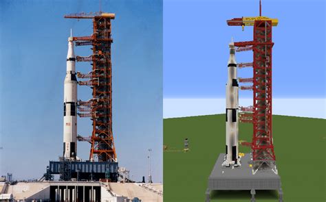 Nasa Saturn V Rocket And Mobile Launcher Platform 1165 Java Edition