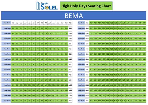 Seating – Temple Solel