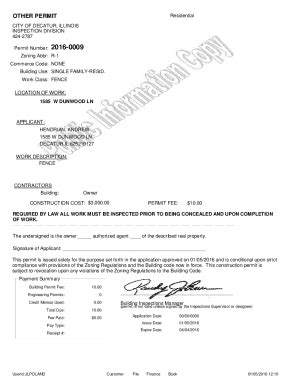 Fillable Online Fences Building Permit Application Fax Email Print