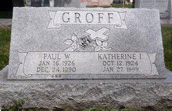 Katherine Irene Kitty Albright Groff 1924 1999 Mémorial Find a Grave