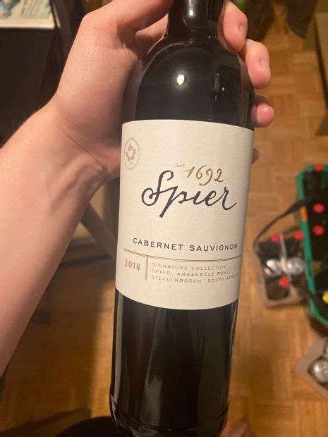 2018 Spier Cabernet Sauvignon Signature South Africa Western Cape