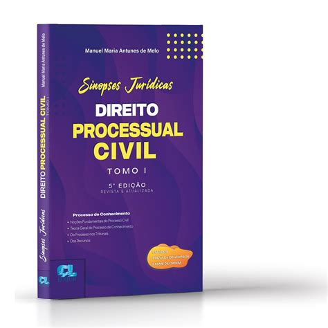 Sinopses Jurídicas Direito Processual Civil Tomo I 2024