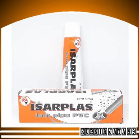 Jual Isarplas Lem Pipa PVC Paralon 40 Gram Lem Fox Tube Isarplas Odol