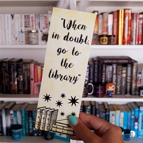 When In Doubt Go To The Library Harry Potter Etsy