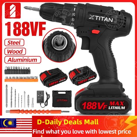 Cordless Drill Electric Screwdriver Electric Drill 2 Speeds Household