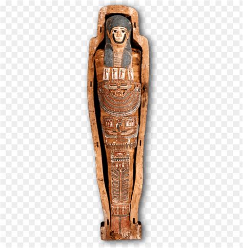 Transparent Background PNG Image Of Egyptian Mummy And Coffin Image