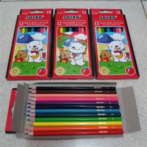 Jual Pensil Warna Joyko Besar Pensil 12 Warna Joyko Pensil Warna 12