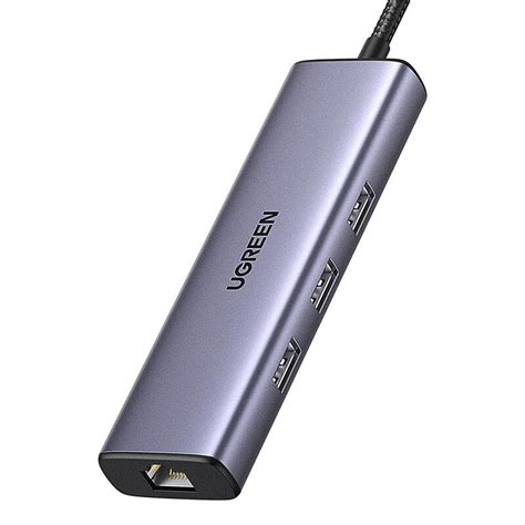 Ugreen Az Ben Usb C T Bbfunkci S Adapter X Usb A Hdmi Rj