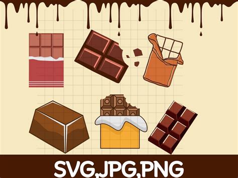 Chocolate Svg Chocolate Cricut Svg Chocolate Svg Cut Files Chocolate