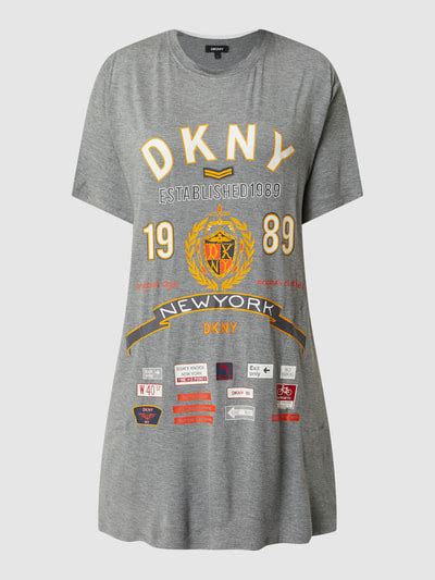 Dkny Schlafshirt Mit Logos Mittelgrau Melange Online Kaufen