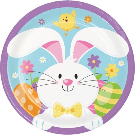 Easter Bunny 7 Inch Plates Party At Lewis Elegant Party Supplies