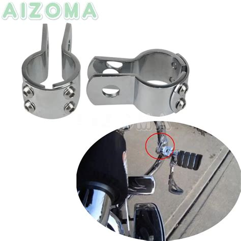 Chrome 28mm Motorcycle Foot Peg Highway Peg Mounts Clamp For Harley