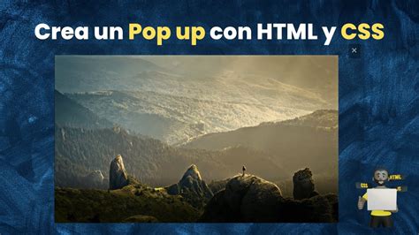 C Mo Crear Un Popup Con Html Y Css Tutorial Desde Cero Youtube