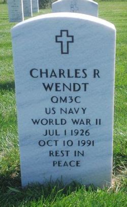 Charles Ross Wendt 1926 1991 Mémorial Find a Grave