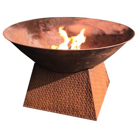 The Complete Garden 80cm Rust Idris Fire Pit Temple And Webster