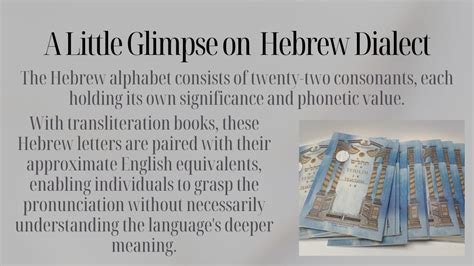 PPT - Unlocking Hebrew's Sounds with Hebrew-English Transliteration ...