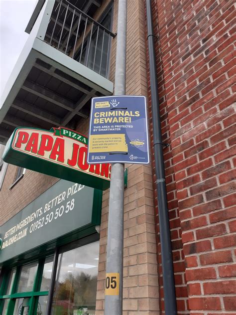 SmartWater signs go up in Lawley Square - Lawley and Overdale Parish