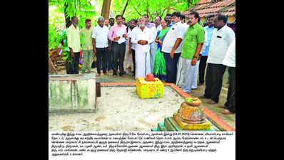 babu remove encroachment  vyasarpadi mutt minister chennai news