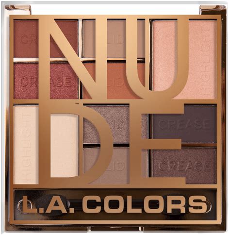 L A COLORS Eyeshadow 10 Color Block Palette Nude 0 56 Fl Oz