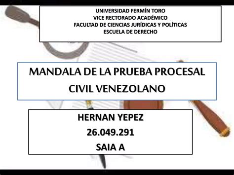 Mándala Prueba En El Proceso Civil Venezolano Ppt