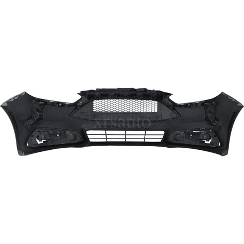 Front Bumper Cover Kit W Fog Light Upper Grill For 2015 2016 2017 Ford Focus St Ebay