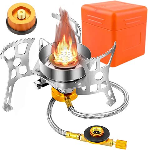 Camping Stove Ohuhu Stainless Steel Backpacking Burner Stove With