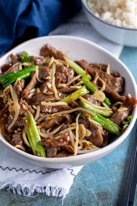 Chinese Beef With Garlic Sauce Sprinkles And Sprouts