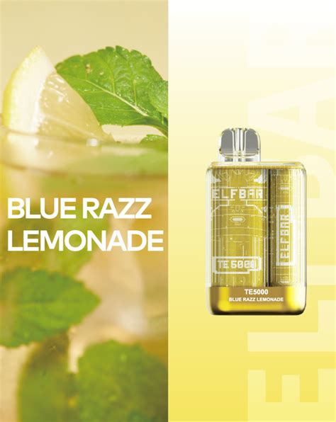 ELF BAR TE5000 Blue Razz Lemonade 5 RECHARGEABLE ELF