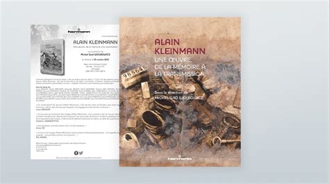 Alain Kleinmann Une œuvre de la mémoire à la transmission Schibboleth