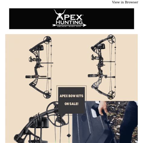 Apex Bow Kits On Sale Apex Hunting