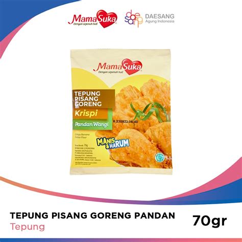 Jual MamaSuka Tepung Pisang Goreng Pandan 70 Gr Shopee Indonesia