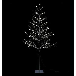 Lightshare 6 Ft Pre Lit LED Northern Lights Starlit Tree With Brown