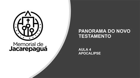 Panorama Do Novo Testamento Aula Youtube