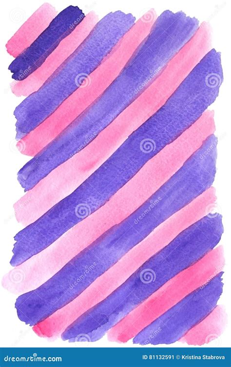 Abstract Hand Drawn Watercolor Strips Stock Illustration Illustration