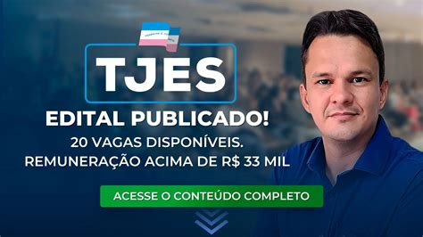 TJES edital para magistratura publicado 20 vagas disponíveis