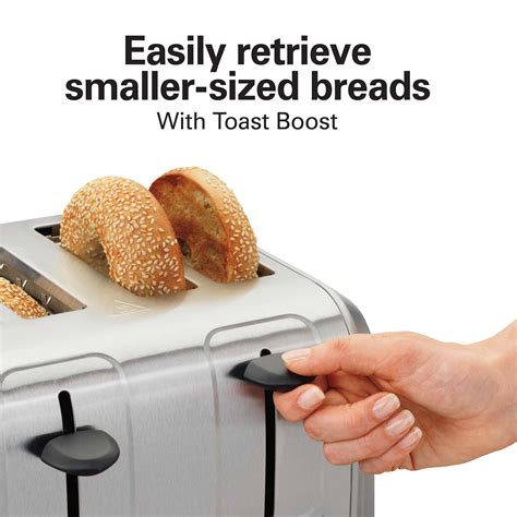 Hamilton Beach 4 Slice Toaster With Extra Wide Slots Stainless Steel