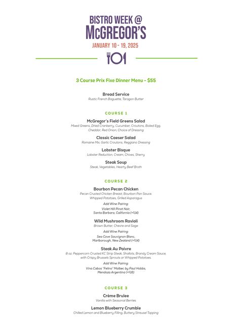 McGregor's Butcher & Bistro Week