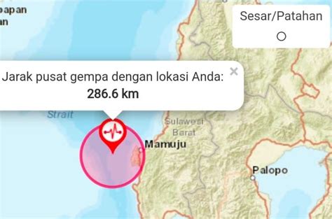 CARITAU Gempa Bumi 5 8 SR Guncang Mamuju Terasa Hingga Makassar