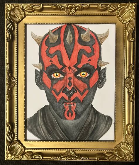 Star Wars Darth Maul Art Print Sith Lord Jedi Millennium Falcon ...