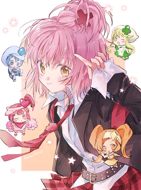 Hinamori Amu Ran Suu Miki And Dia Shugo Chara Drawn By Hano Luno