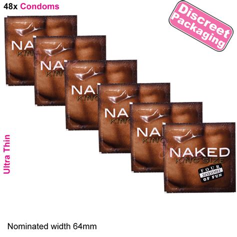 Four Seasons Naked King Size Condoms Extra Large Pleasure Mm