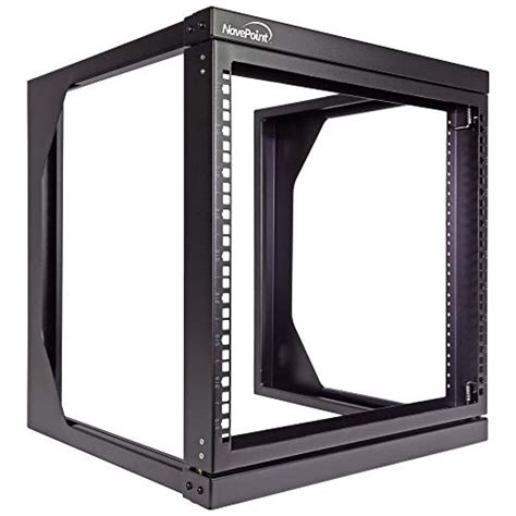 Navepoint U Wall Mount It Open Frame Inch Rack With Swing Out