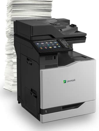 CX825 Series Color Laser MFP Lexmark Large Work Volume