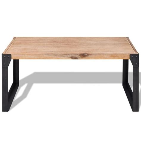 Mesa De Centro De Madera Maciza Reciclada X X Cm Con Ofertas En