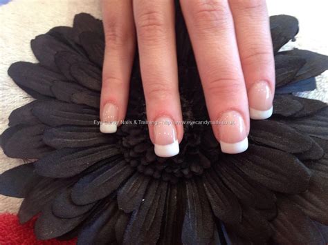 Eye Candy Nails And Training Acrylic Overlay With French Gel Polish By