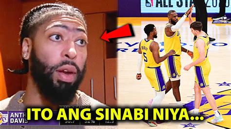 May Warning Si Anthony Davis Sa Buong Nba Tungkol Sa Gagawin Ng