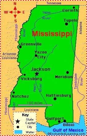 Map Of Mississippi And Surrounding States - Park Map