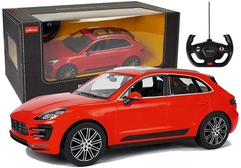 Auto R C Porsche Macan Turbo Rastar 1 14 Czerwone Na Pilota Lean