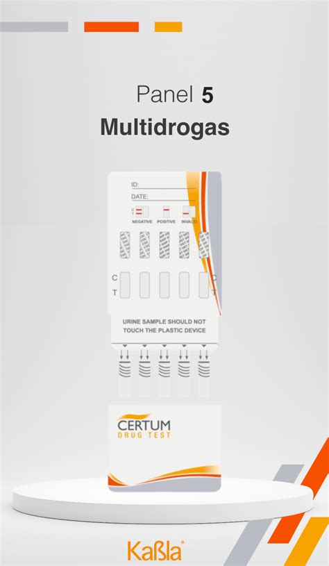 Antidoping Elementos Certum Panel Para Detecci N De Drogas