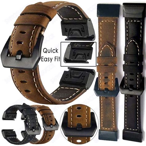 Armband Echtes Leder Uhrenarmband F R Garmin Fenix S X Plus S X